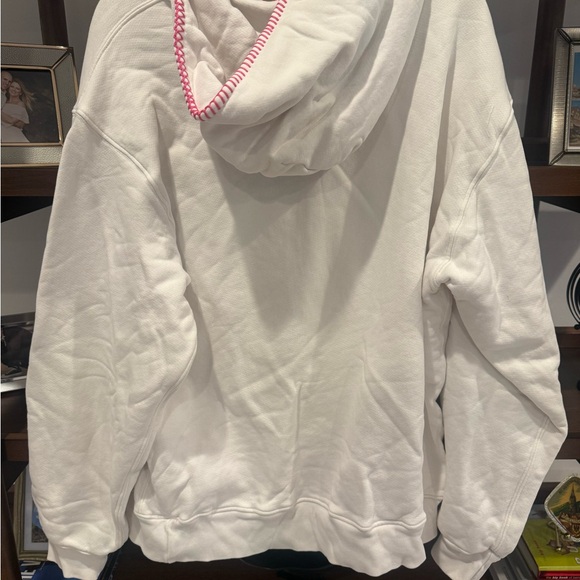 Madhappy Cooper Fleece Hoodie White/Pink - Picture 4 of 8